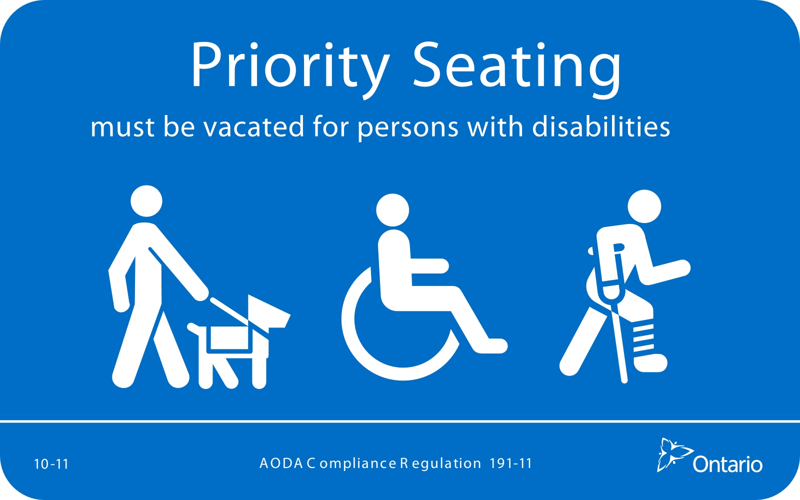Priority Seating Sign